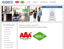 Tablet Screenshot of eudeco.fi